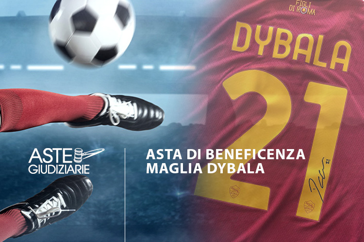 asta benefica maglia roma dybala